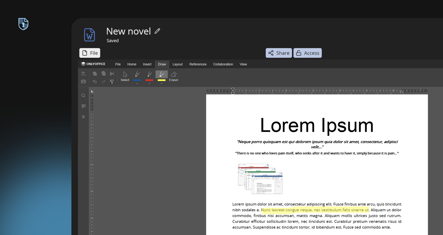 Creative writing illustration